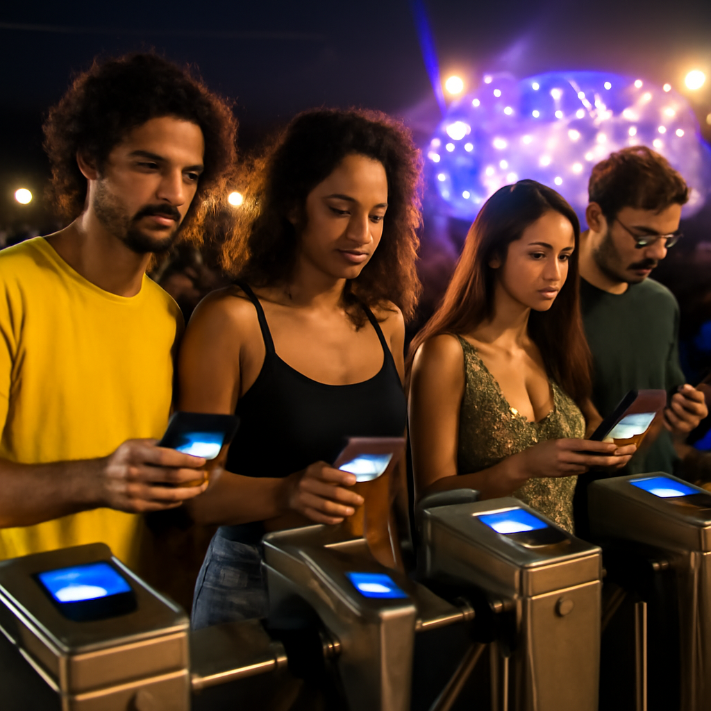 Ingressos digitais contra cambistas: como QR Code dinâmico e identidade estão blindando festivais no Brasil
